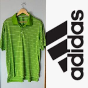 EUC adidas golf  Climalite green polo size Large.